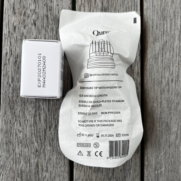 Qure Skincare Refill: Rejuvenating Serum Concentrate & Micro Infusion Tip NIB - Picture 2 of 2